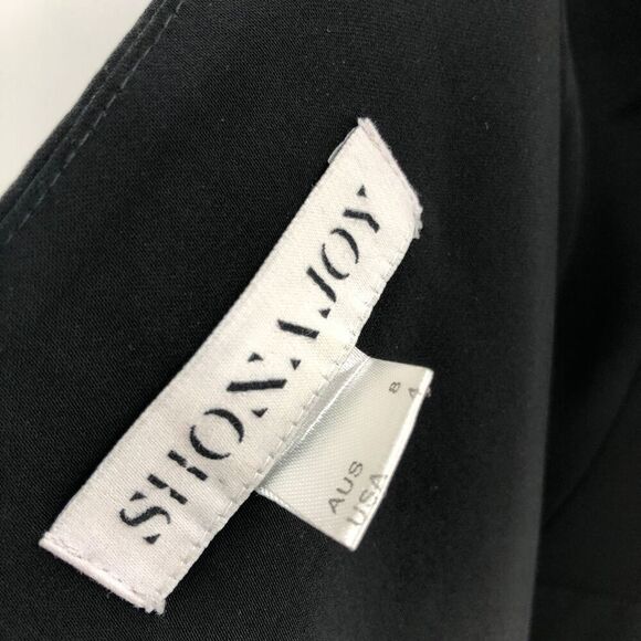 Shona Joy Knot Draped‎ Dress in Black - Picture 9 of 13